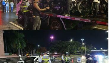MÁS DE 1.000 INFRACCIONES DE TRÁNSITO FUERON IMPUESTAS DURANTE EL PUENTE FESTIVO EN CALI; UN MOTOCICLISTA TERMINÓ EN UN CANAL MIENTRAS INTENTABA EVITAR UN PUESTO DE CONTROL.